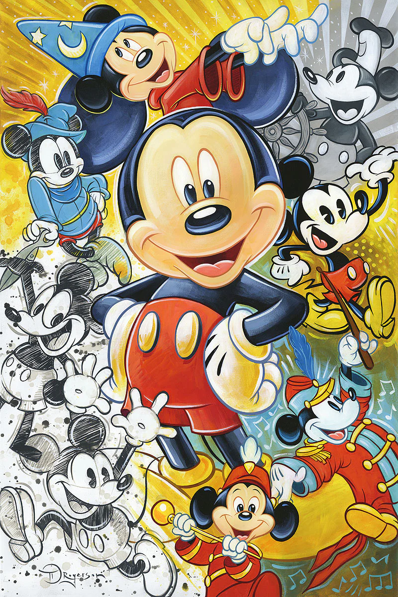 "90 Years of Mickey Mouse" by Tim Rogerson | Signed and Numbered Edition - Image 2