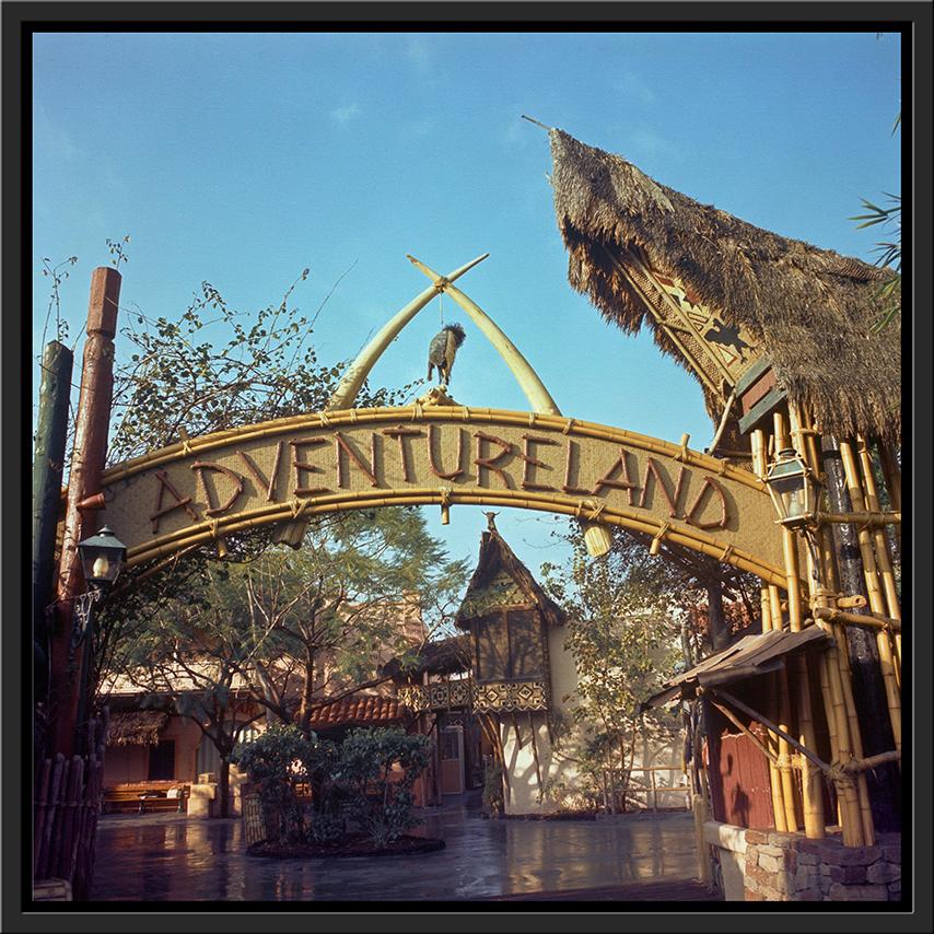 "Adventureland Entrance Sign, Disneyland Park" from Disney Photo Archives - Image 16