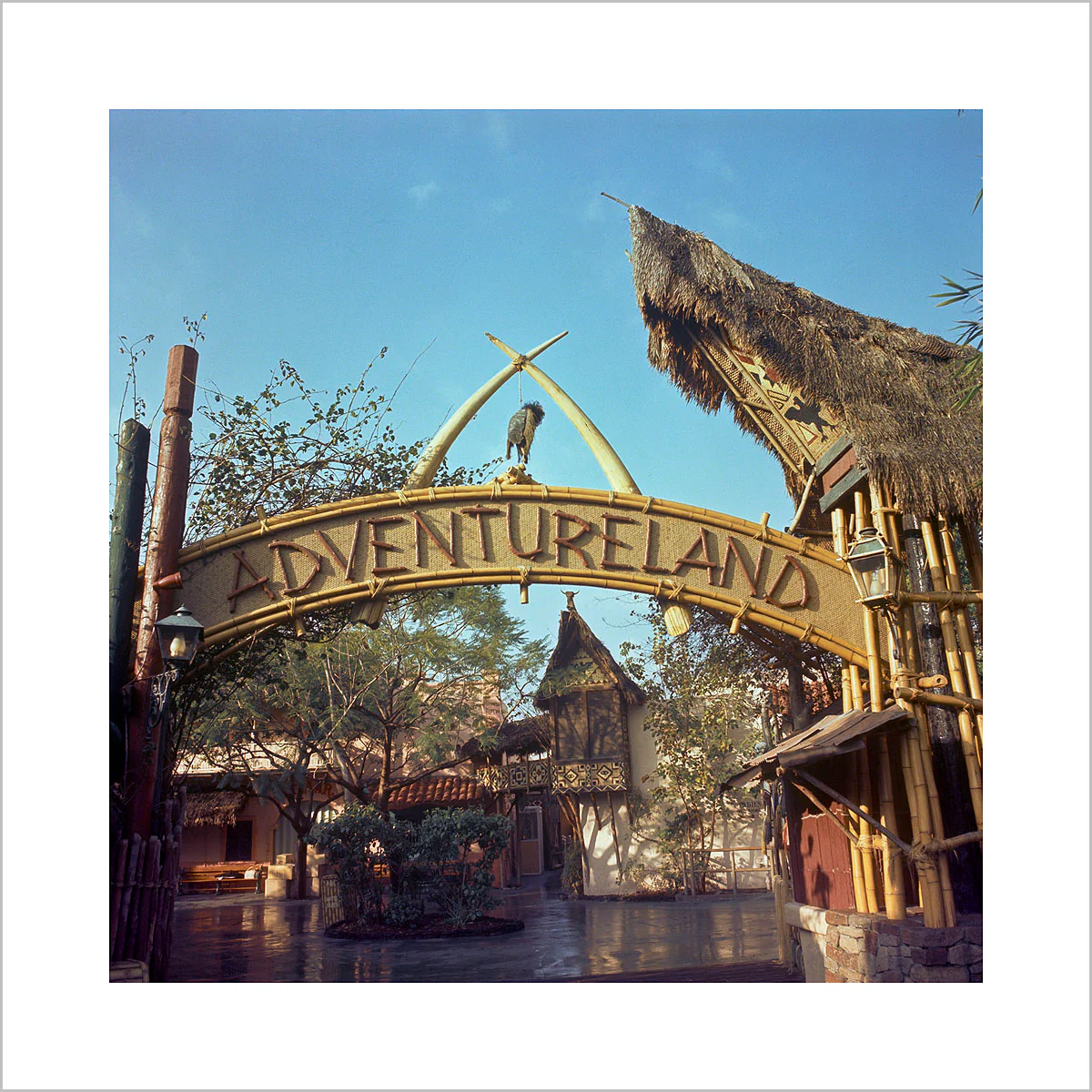 "Adventureland Entrance Sign, Disneyland Park" from Disney Photo Archives - Image 2