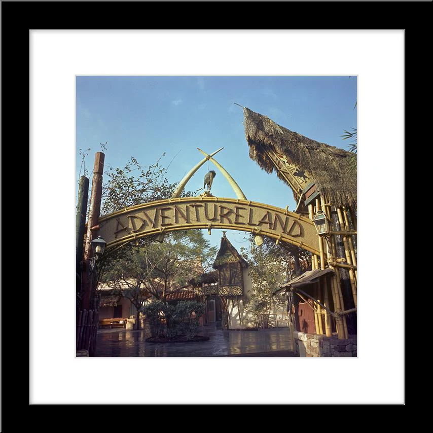 "Adventureland Entrance Sign, Disneyland Park" from Disney Photo Archives - Image 5