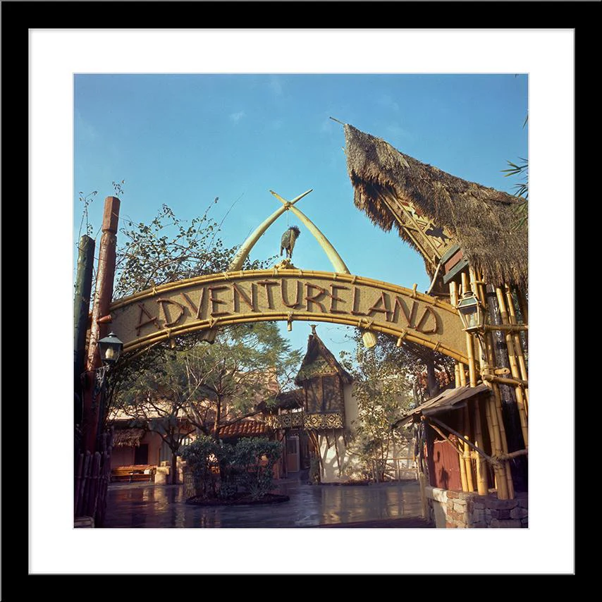 "Adventureland Entrance Sign, Disneyland Park" from Disney Photo Archives - Image 9