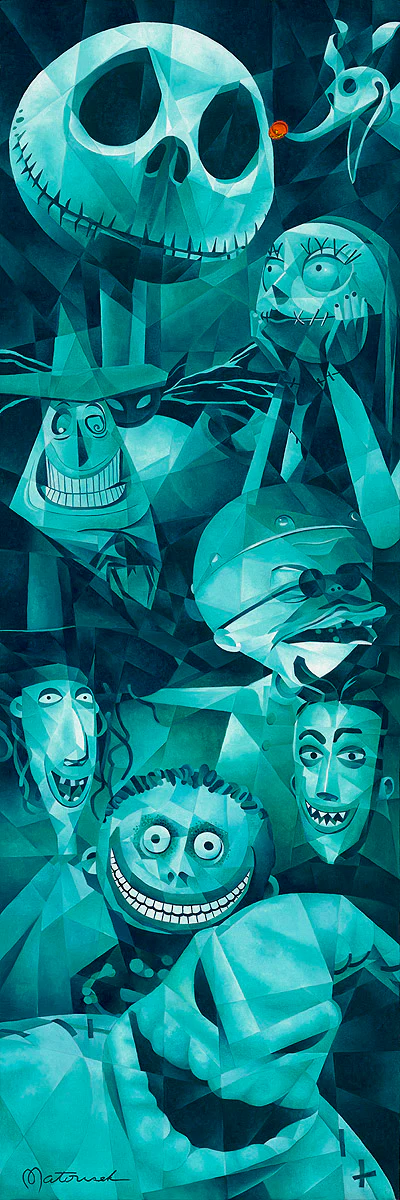 "Faces of Halloween Town" by Tom Matousek | Signed and Numbered Edition - Image 2