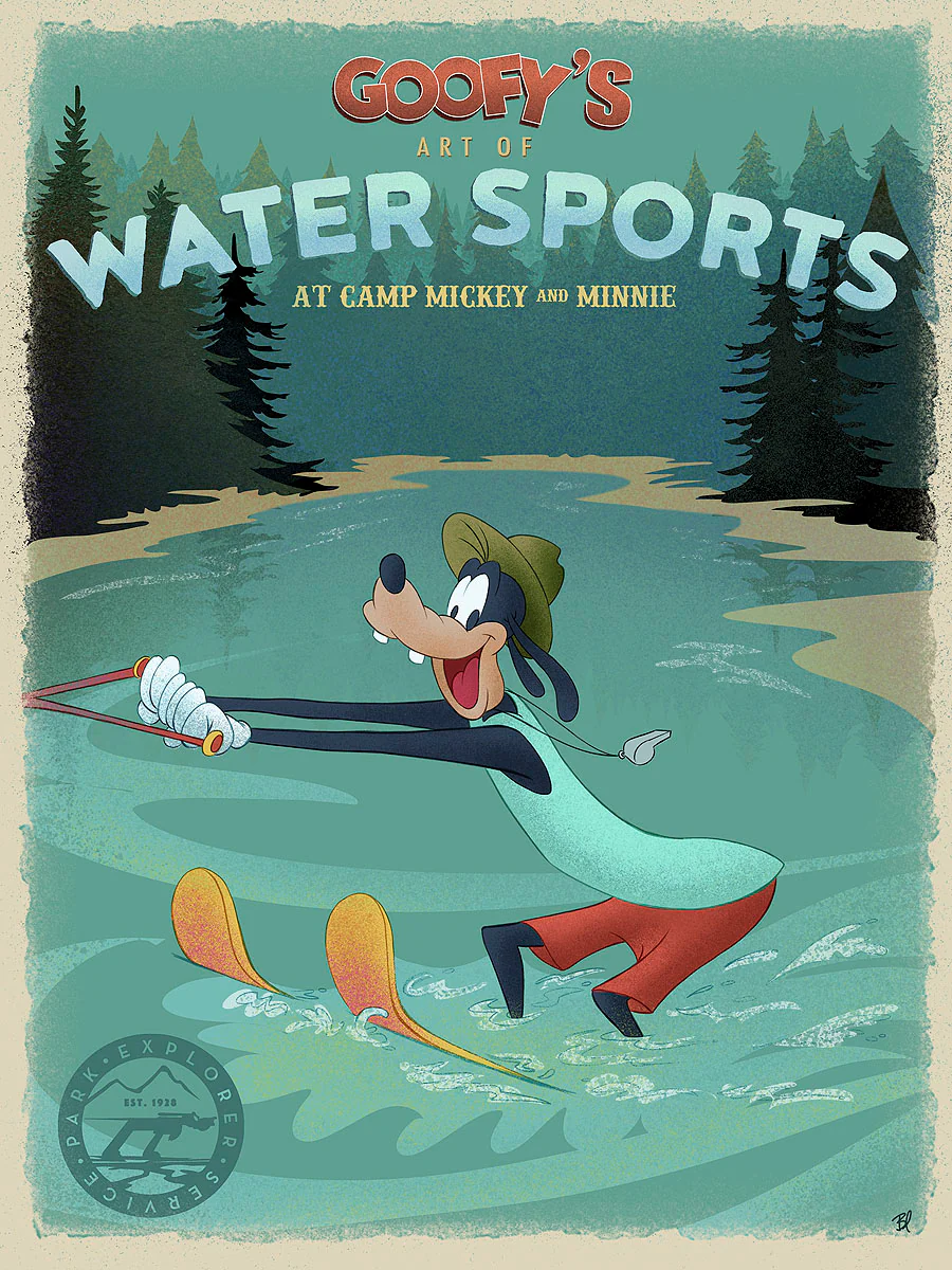 "Goofy's Water Sports" by Bret Iwan | Signed and Numbered Edition - Image 2