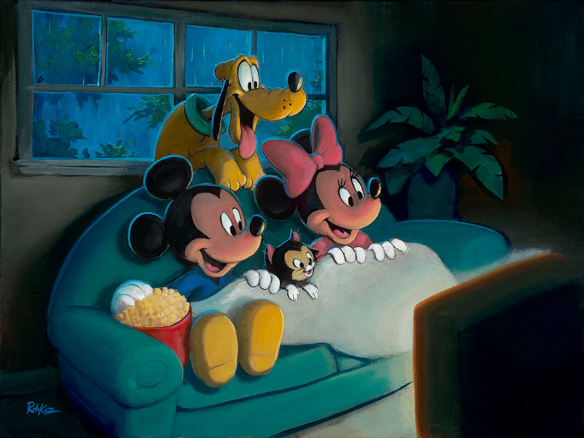 "Movie Night" by Rob Kaz | Signed and Numbered Edition - Image 2