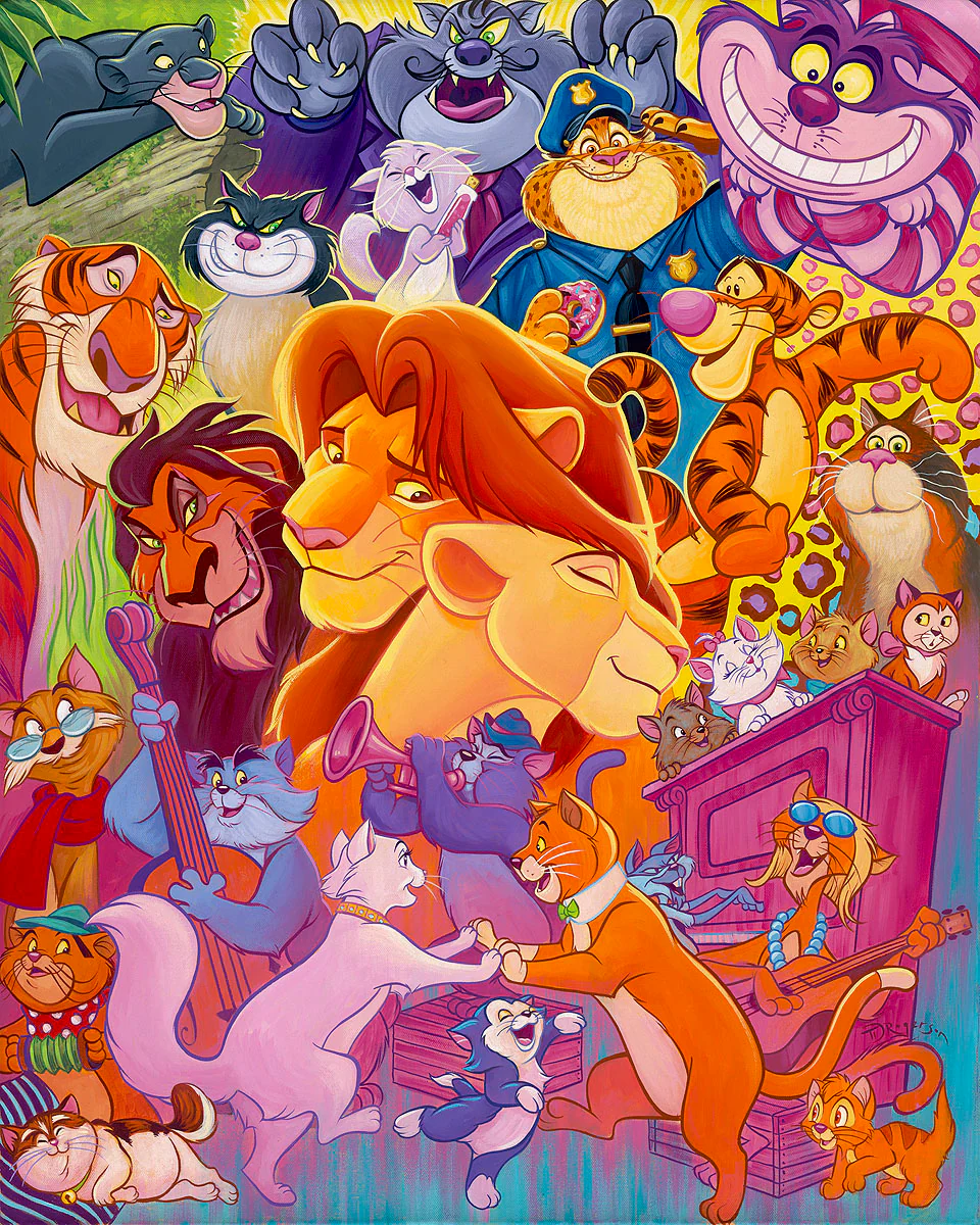 "So Many Disney Cats" by Tim Rogerson | Signed and Numbered Edition - Image 2